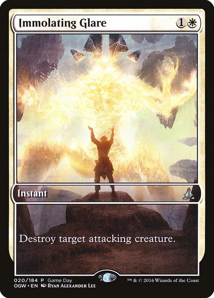 Immolating Glare trading card from Game Day & Store Championship Promos Immolating Glare - Game Day & Store Championship Promos Magic: The Gathering trading card