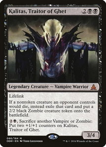 Kalitas, Traitor of Ghet - Oath of the Gatewatch (OGW) #86 - Mythic Rare Magic: The Gathering Trading Card