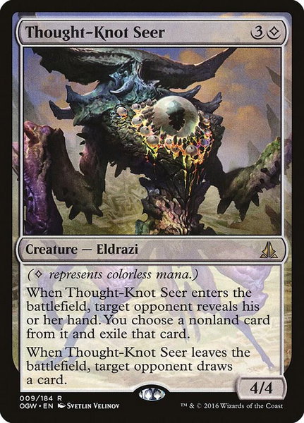 Thought-Knot Seer trading card from Oath of the Gatewatch Thought-Knot Seer - Oath of the Gatewatch Magic: The Gathering trading card