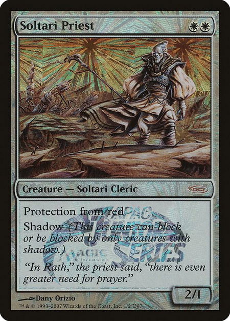 Soltari Priest (Junior APAC Series) - Junior Series Promos Magic: The Gathering trading card