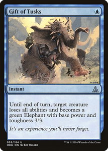 Gift of Tusks - Oath of the Gatewatch (OGW) #55 - Uncommon Magic: The Gathering Trading Card