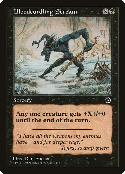 Bloodcurdling Scream trading card from Portal Second Age Bloodcurdling Scream - Portal Second Age Magic: The Gathering trading card