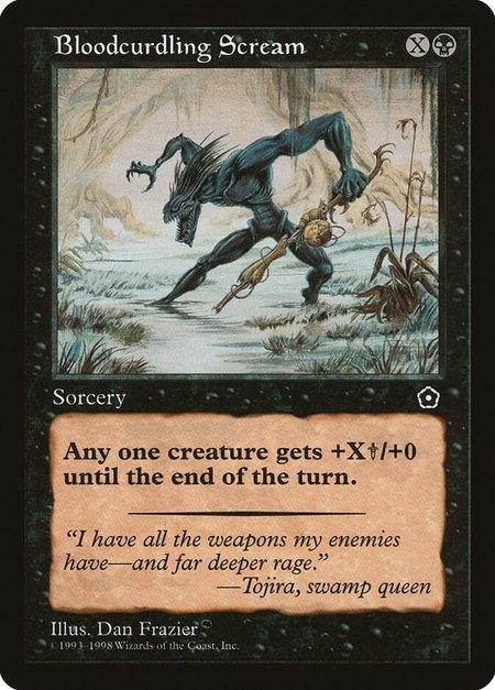Bloodcurdling Scream - Portal Second Age Magic: The Gathering trading card