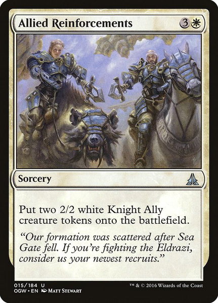 Allied Reinforcements - Oath of the Gatewatch Magic: The Gathering trading card