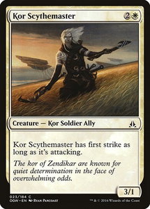 Kor Scythemaster - Oath of the Gatewatch (OGW) #23 - Common Magic: The Gathering Trading Card