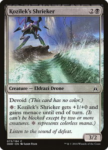 Kozilek's Shrieker - Oath of the Gatewatch (OGW) #73 - Common Magic: The Gathering Trading Card