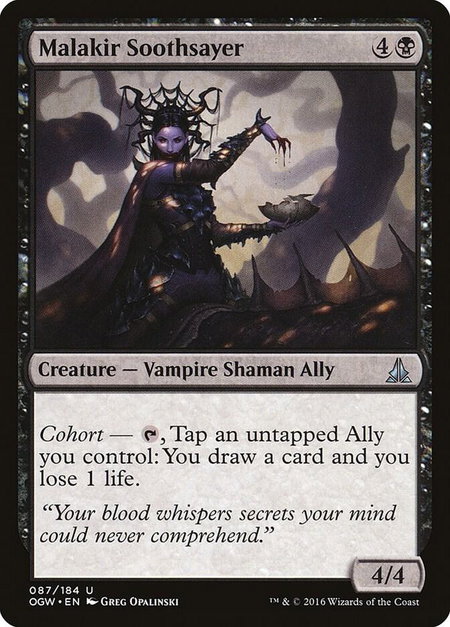 Malakir Soothsayer - Oath of the Gatewatch Magic: The Gathering trading card