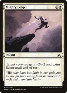 Mighty Leap - Oath of the Gatewatch (OGW) #28 - Common Magic: The Gathering Trading Card