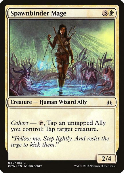 Spawnbinder Mage trading card from Oath of the Gatewatch Spawnbinder Mage - Oath of the Gatewatch Magic: The Gathering trading card