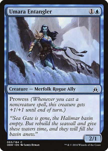 Umara Entangler trading card from Oath of the Gatewatch Umara Entangler - Oath of the Gatewatch Magic: The Gathering trading card
