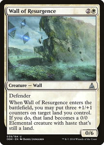 Wall of Resurgence - Oath of the Gatewatch (OGW) #39 - Uncommon Magic: The Gathering Trading Card