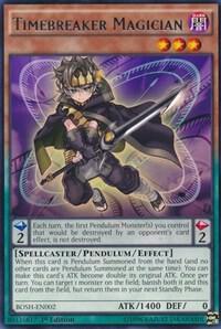 Timebreaker Magician trading card from Breakers of Shadow Timebreaker Magician - Breakers of Shadow YuGiOh trading card