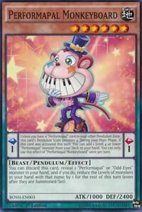 Performapal Monkeyboard - Breakers of Shadow YuGiOh trading card