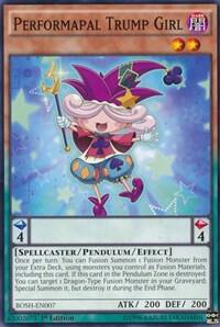 Performapal Trump Girl - Breakers of Shadow YuGiOh trading card