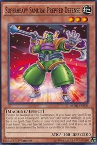 Superheavy Samurai Prepped Defense - Breakers of Shadow YuGiOh trading card