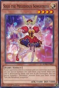 Solo the Melodious Songstress - Breakers of Shadow (BOSH) #BOSH-EN012 - Common / Short Print YuGiOh Trading Card