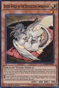 Buster Whelp of the Destruction Swordsman - Breakers of Shadow (BOSH) #BOSH-EN019 - Super Rare YuGiOh Trading Card