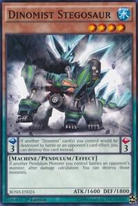Dinomist Stegosaur - Breakers of Shadow YuGiOh trading card