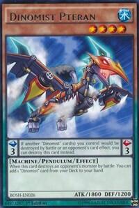 Dinomist Pteran - Breakers of Shadow (BOSH) #BOSH-EN026 - Rare YuGiOh Trading Card