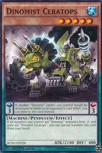 Dinomist Ceratops - Breakers of Shadow (BOSH) #BOSH-EN028 - Common / Short Print YuGiOh Trading Card
