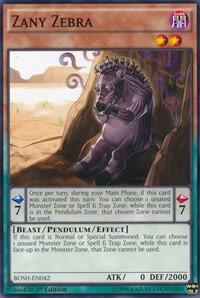 Zany Zebra - Breakers of Shadow YuGiOh trading card
