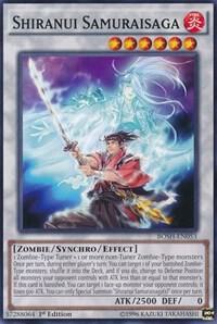 Shiranui Samuraisaga - Breakers of Shadow YuGiOh trading card