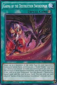 Karma of the Destruction Swordsman - Breakers of Shadow YuGiOh trading card