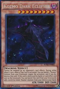 Kozmo Dark Eclipser trading card from Breakers of Shadow Kozmo Dark Eclipser - Breakers of Shadow YuGiOh trading card