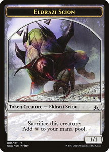 Eldrazi Scion Token (001) - Oath of the Gatewatch (OGW) #1 - Token Magic: The Gathering Trading Card