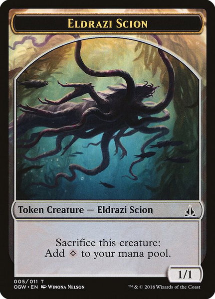 Eldrazi Scion Token (005) trading card from Oath of the Gatewatch Eldrazi Scion Token (005) - Oath of the Gatewatch Magic: The Gathering trading card