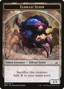 Eldrazi Scion Token (006) - Oath of the Gatewatch (OGW) #6 - Token Magic: The Gathering Trading Card