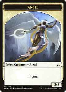 Angel Token - Oath of the Gatewatch (OGW) #7 - Token Magic: The Gathering Trading Card