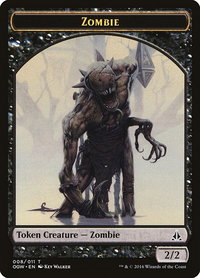 Zombie Token - Oath of the Gatewatch (OGW) #8 - Token Magic: The Gathering Trading Card