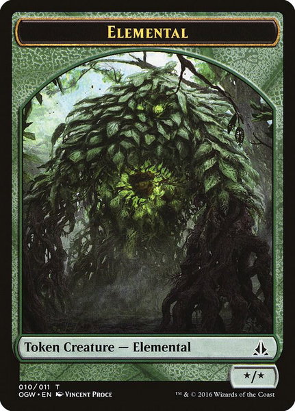 Elemental Token (010) - Oath of the Gatewatch Magic: The Gathering trading card