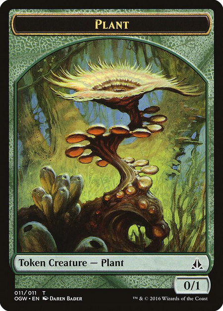 Plant Token - Oath of the Gatewatch Magic: The Gathering trading card