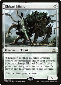 Eldrazi Mimic - Prerelease Cards (PRE) #2s - Rare Magic: The Gathering Trading Card