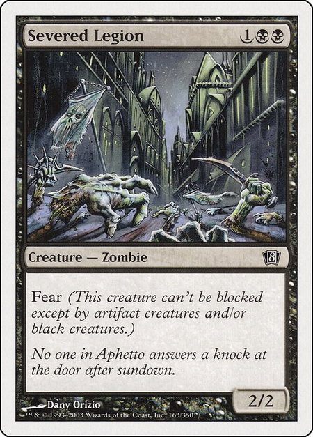 Severed Legion - 8th Edition Magic: The Gathering trading card