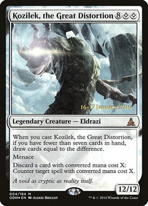 Kozilek, the Great Distortion - Prerelease Cards (PRE) #4s - Mythic Rare Magic: The Gathering Trading Card