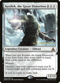 Kozilek, the Great Distortion - Prerelease Cards (PRE) #4s - Mythic Magic: The Gathering Trading Card