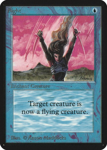 Flight trading card from Alpha Edition Flight - Alpha Edition Magic: The Gathering trading card