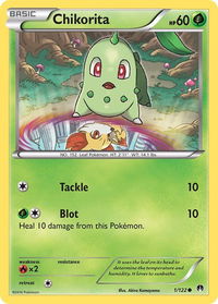 Chikorita - XY - BREAKpoint (BKP) #1/122 - Common Pokémon Trading Card