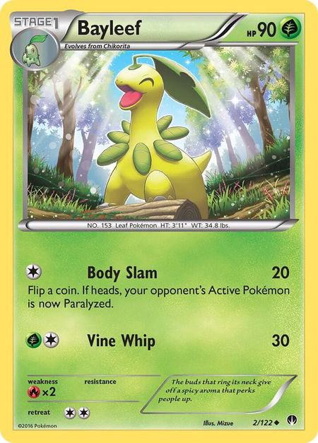 Bayleef - XY - BREAKpoint Pokémon trading card