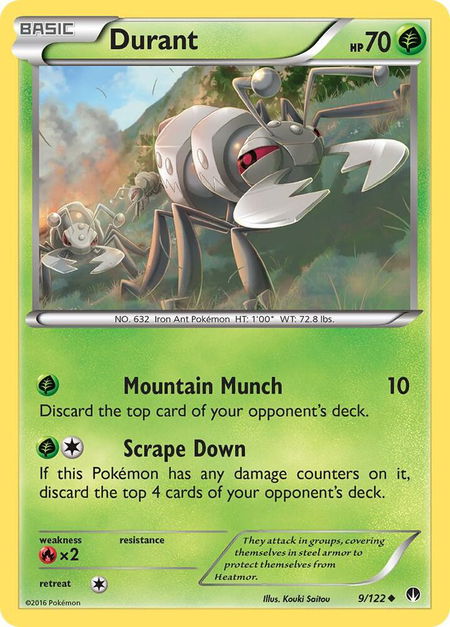 Durant - XY - BREAKpoint Pokémon trading card
