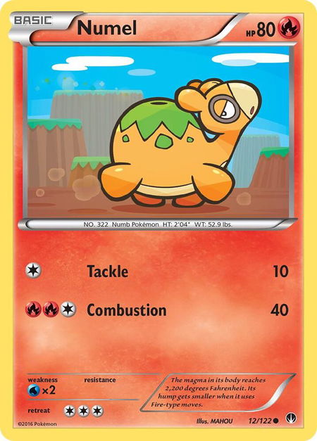 Numel - XY - BREAKpoint Pokémon trading card