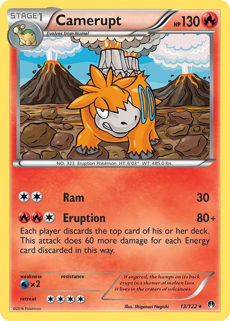 Camerupt - XY - BREAKpoint Pokémon trading card