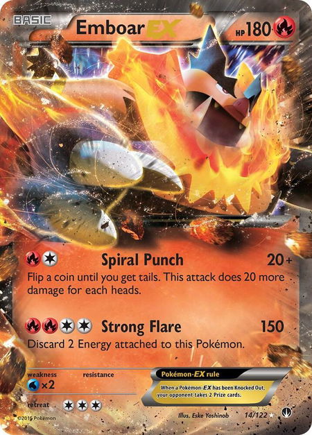 Emboar EX - XY - BREAKpoint Pokémon trading card