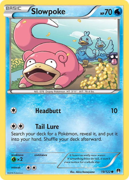 Slowpoke - XY - BREAKpoint Pokémon trading card