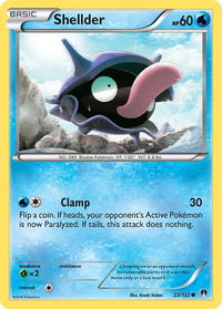 Shellder (23) - XY - BREAKpoint (BKP) #23/122 - Common Pokémon Trading Card