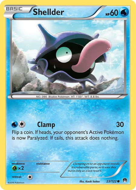 Shellder (23) - XY - BREAKpoint Pokémon trading card