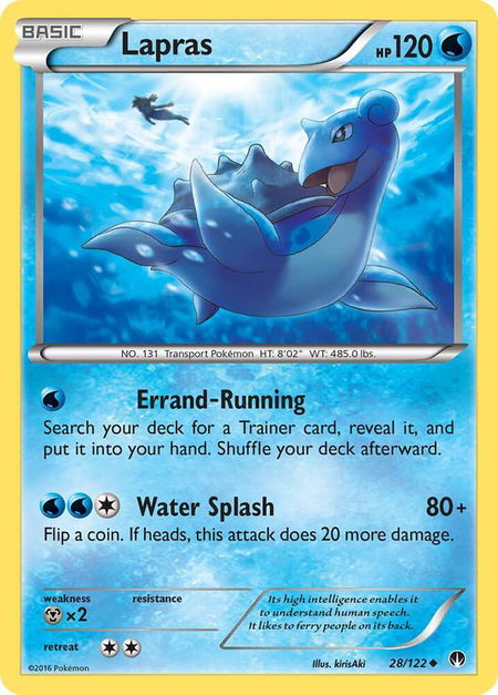 Lapras - XY - BREAKpoint Pokémon trading card